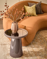 Siravo mocha gloss side table