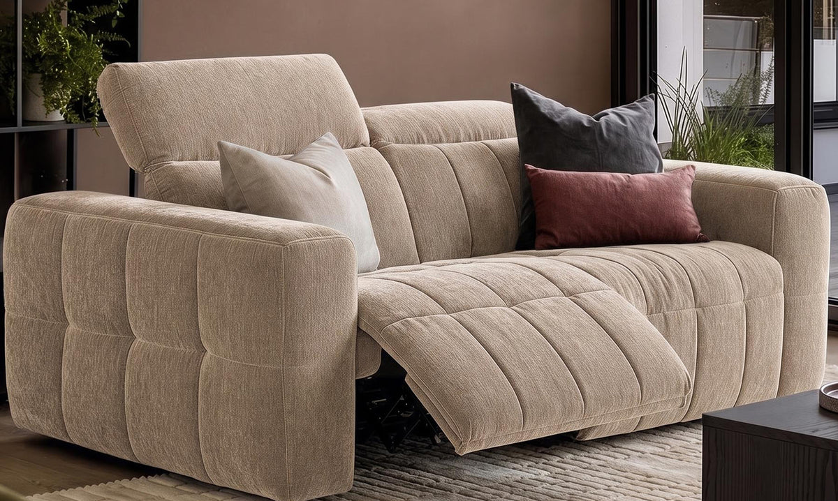 Skye champagne chenille 2 seater sofa