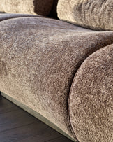 Sofia mocha fabric 2 seater sofa