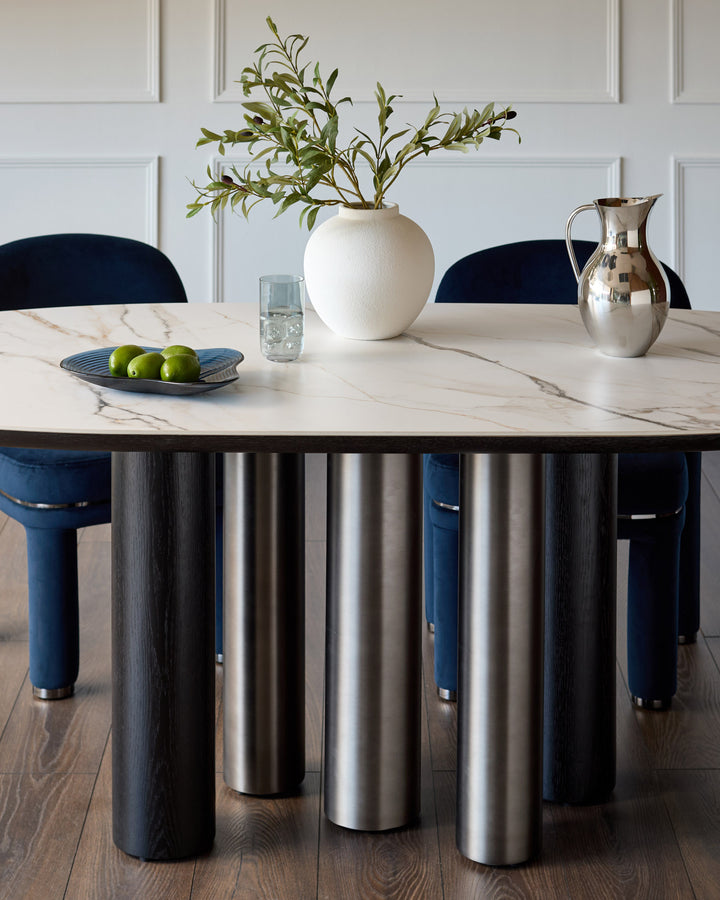 Stassi natural ceramic 8 seater dining table