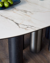 Stassi natural ceramic 8 seater dining table