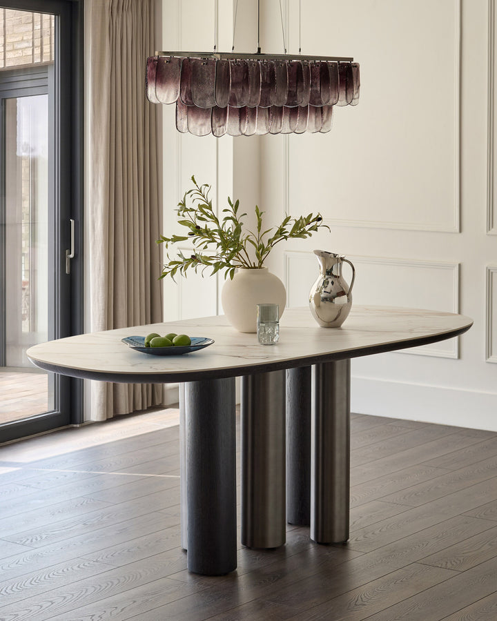 Stassi natural ceramic 8 seater dining table