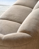 Teagan champagne velvet 3 seater sofa