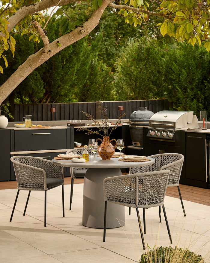 Ramiro dark grey garden dining chair