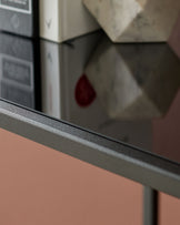 Thea Black Smoked Mirror Console Table