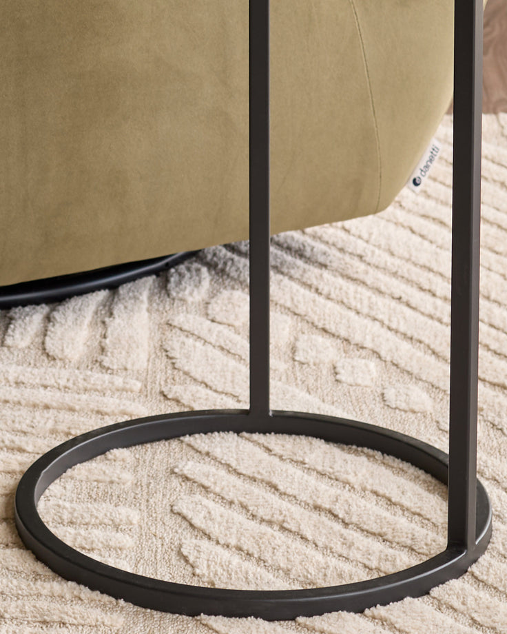 Thea bronze mirror tray side table
