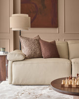 Triana natural grey leather 3 seater sofa