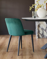 Trinny Dark Green Velvet Dining Chair