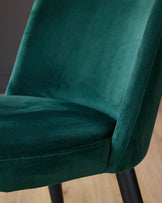 Trinny Dark Green Velvet Dining Chair