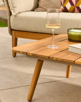 Tuscany natural acacia wood garden coffee table