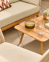 Tuscany natural acacia wood garden coffee table