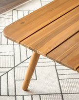 Tuscany natural acacia wood garden coffee table