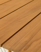 Tuscany natural teak wood garden 6 seater dining table