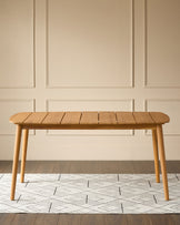 Tuscany natural teak wood garden 6 seater dining table