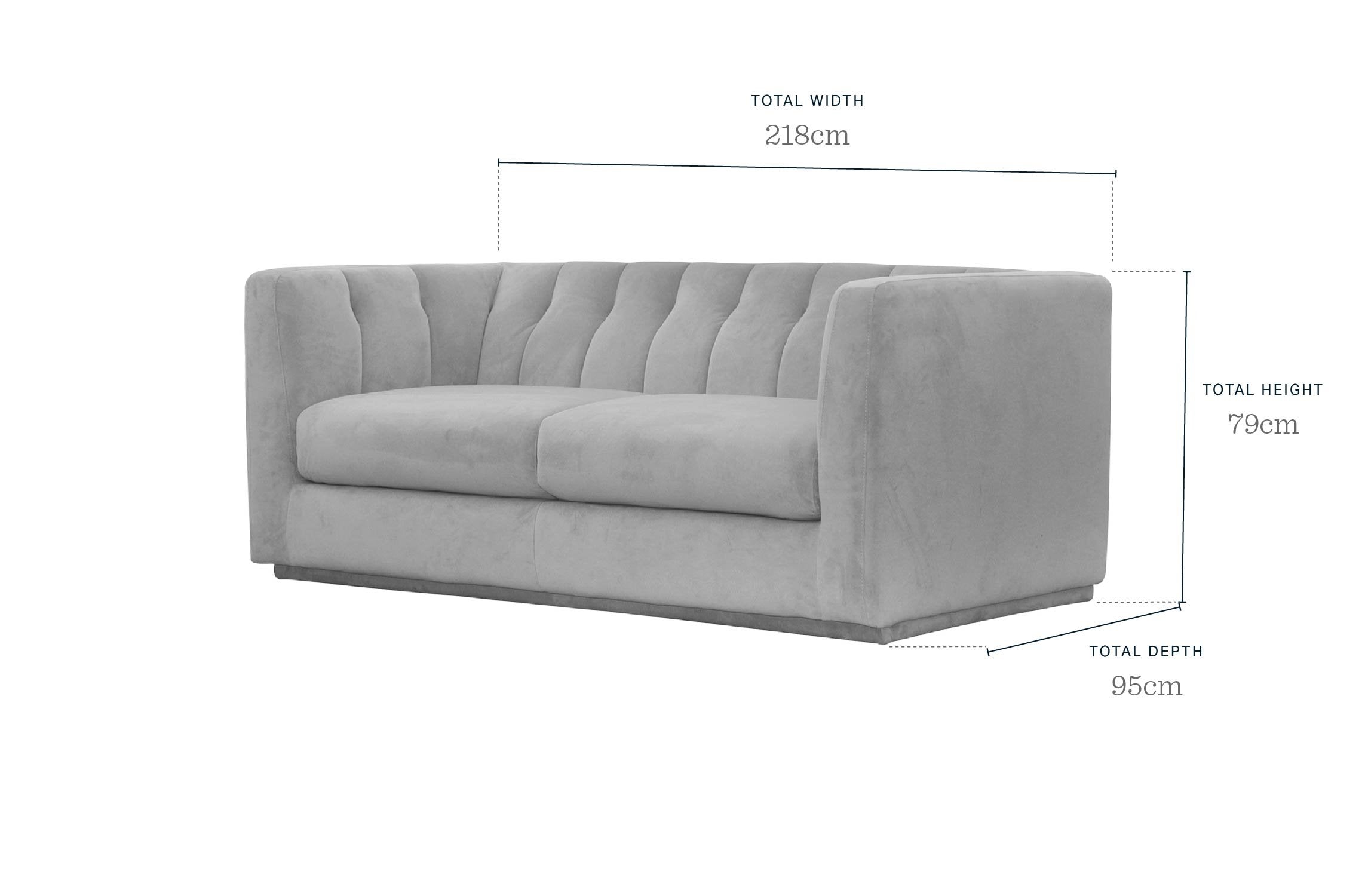 Valentina olive green velvet 3 seater sofa