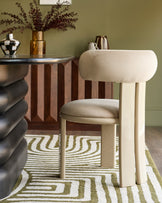 Valerie champagne velvet dining chair
