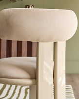 Valerie champagne velvet dining chair