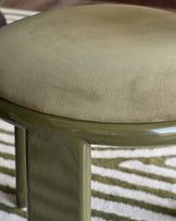 Valerie olive green velvet dining chair