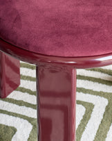 Valerie plum velvet dining chair