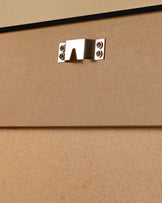 Yannis black rectangular full length leaner mirror