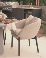 Camilo natural garden dining chair