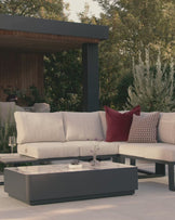 Bianco black with white calacatta garden coffee table