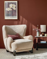 Harlan champagne fabric accent chair