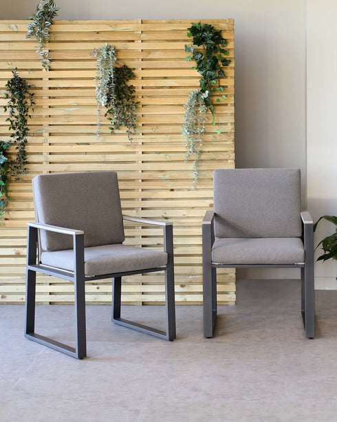 Savannah Grey Garden Dining Chair - Set Of 2