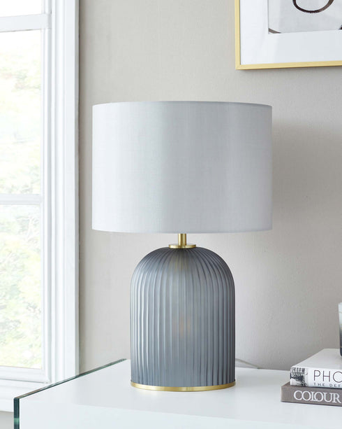 Amalfi Dual-Lit Brass Finish Table Lamp