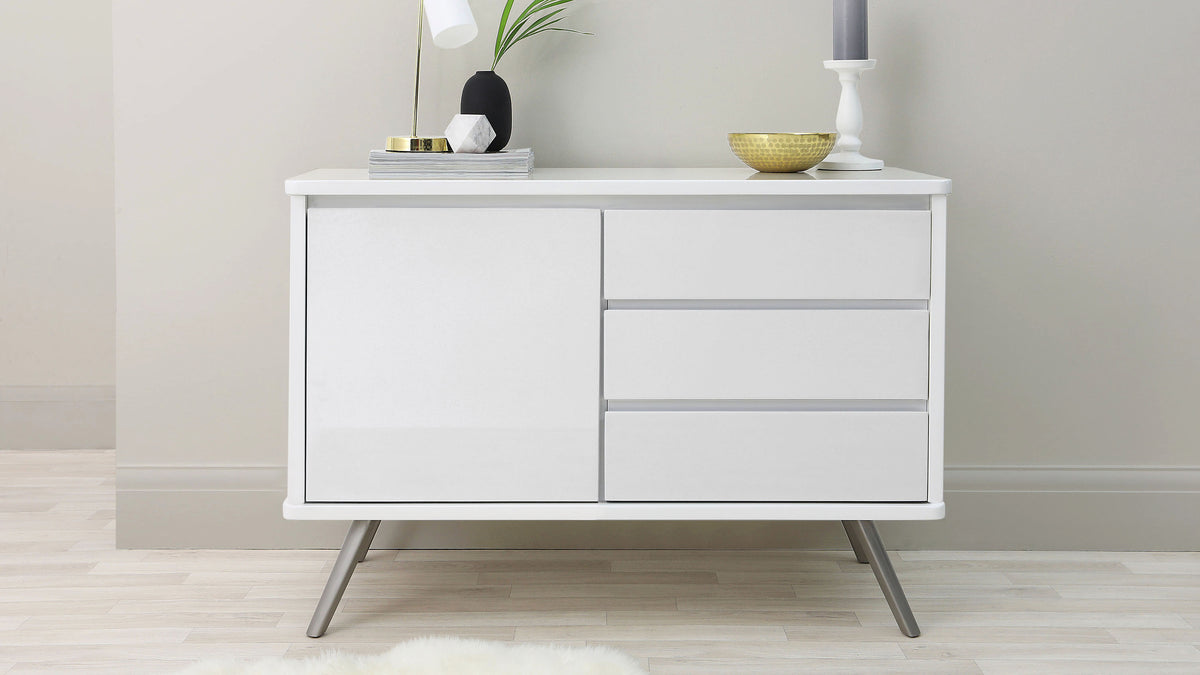 Assembled White High Gloss Sideboard by Danetti