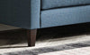 blake 2 seater fabric sofa blue