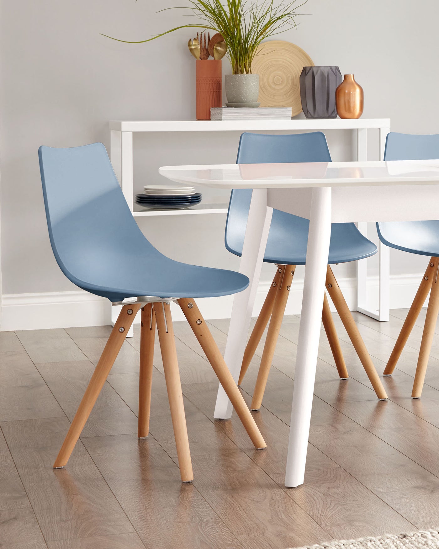 Finn Light Blue Dining Chair - Set Of 2