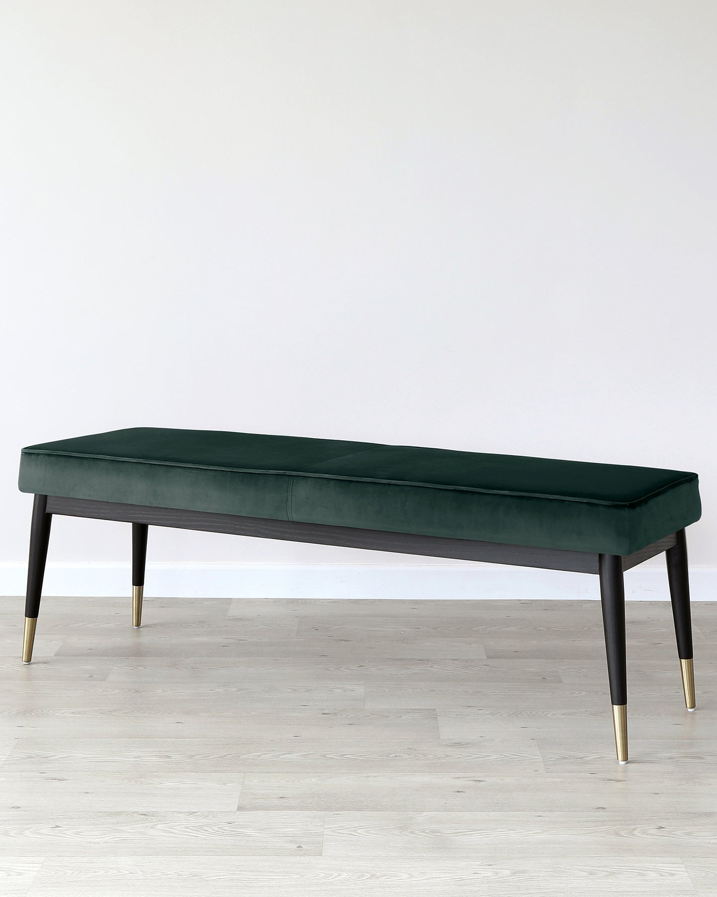 Clover dark green velvet bench without backrest – Danetti