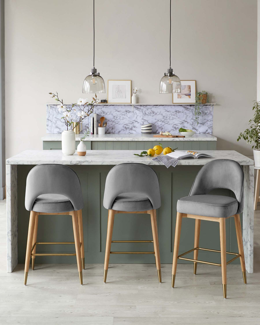 Fixed Height Bar Stools Designer Breakfast Stools