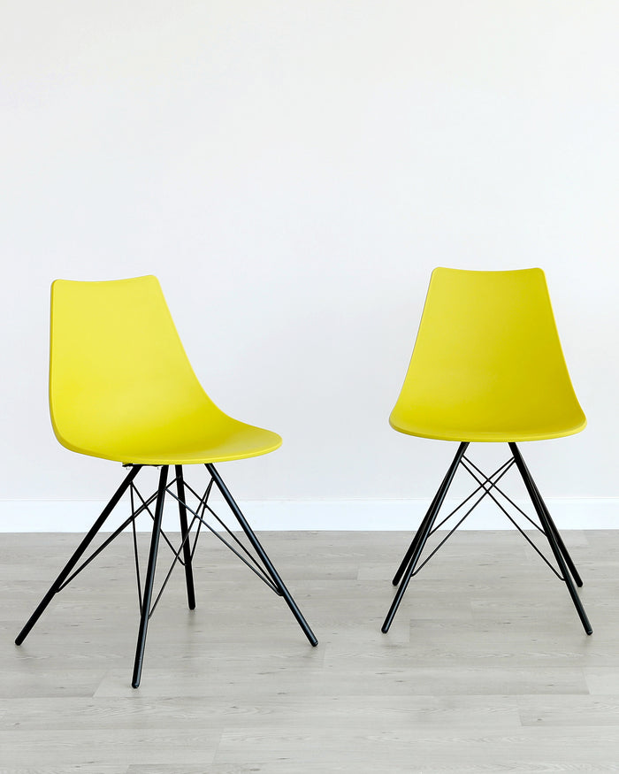 Delta Mustard Dining Chair - Set Of 2