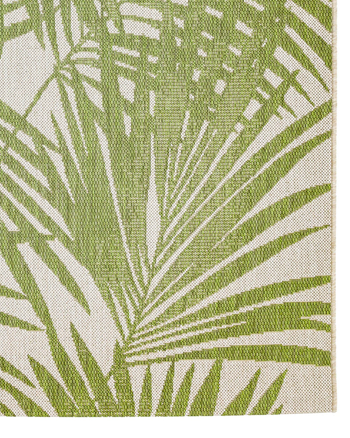 terrazza large garden rug green palm