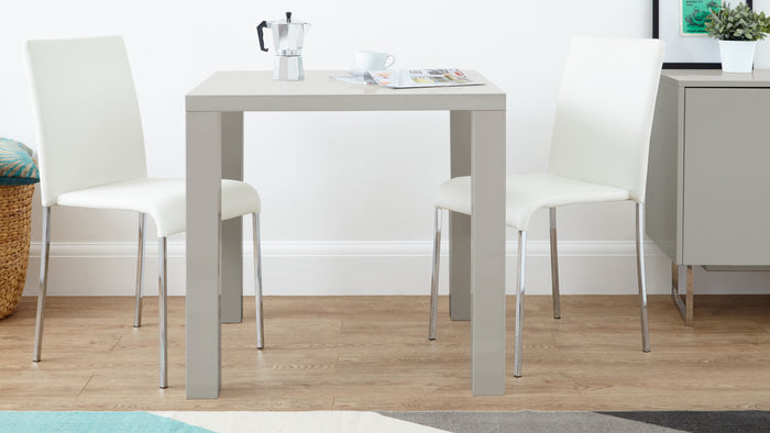 Fern Grey Gloss and Tori Stackable Kitchen Dining Set