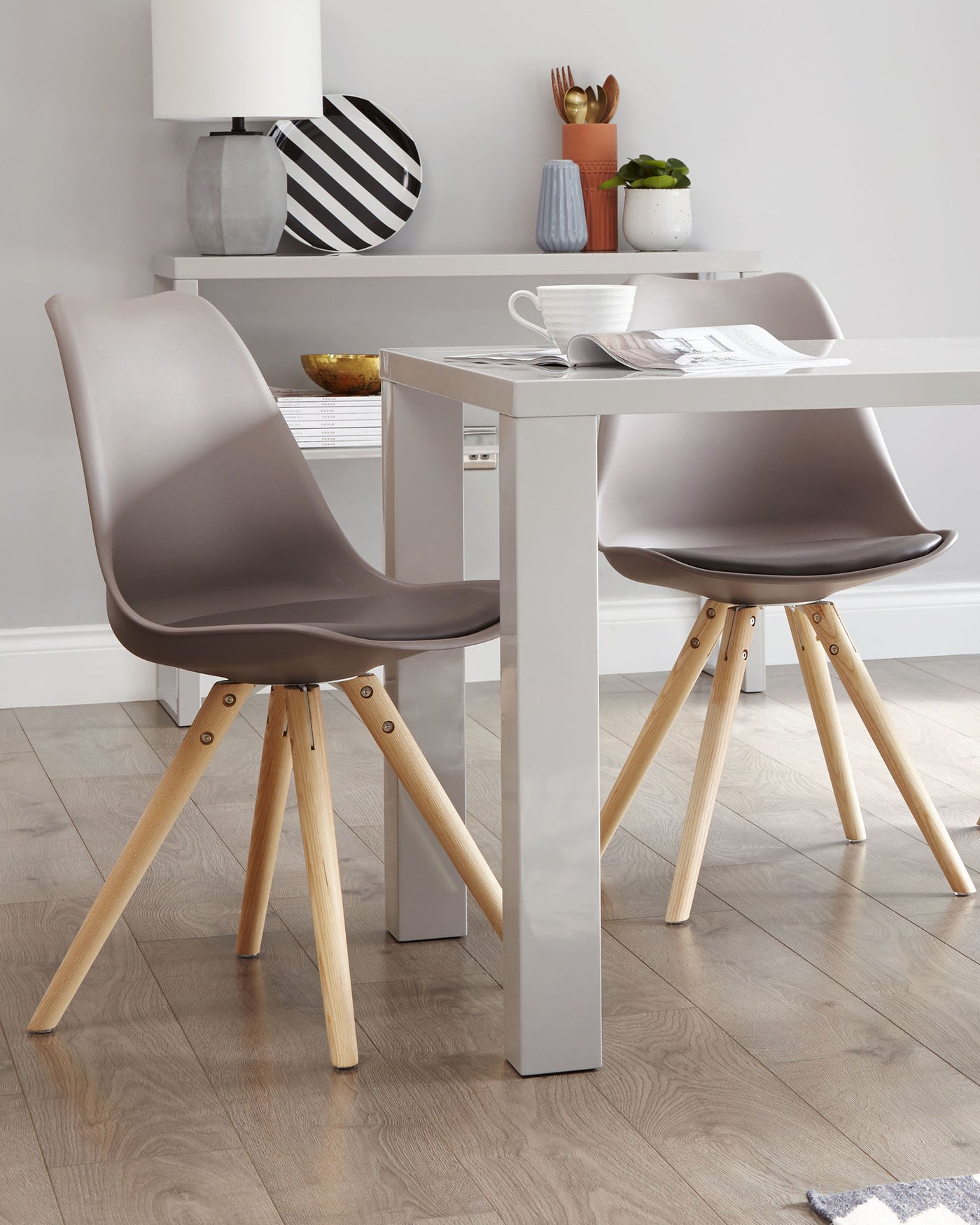 Ida Taupe Dining Chair - Set Of 2