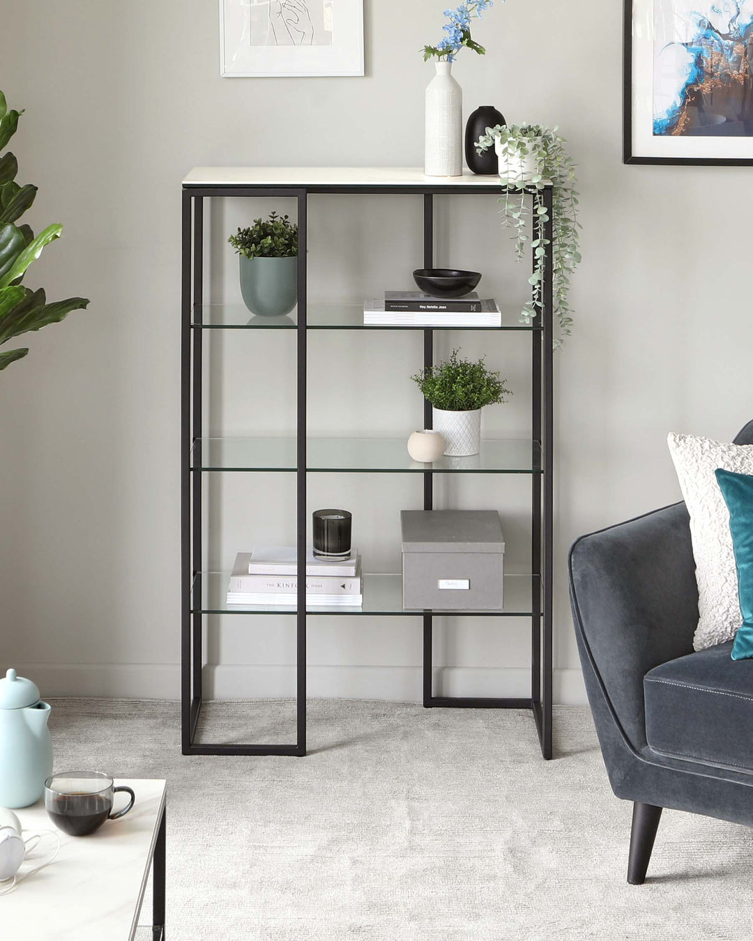 Metal Frame Shelf Unit at Richard Avitia blog