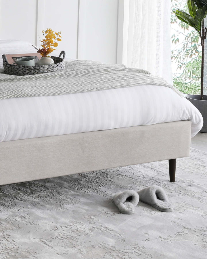 harlow double fabric bed