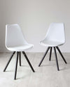 Ida White Plastic Dining Chair - Set of 2