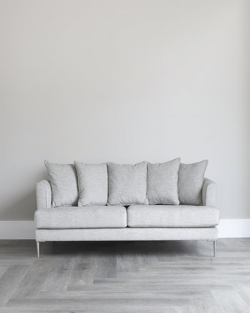 jasmine fabric 2 seater sofa grey