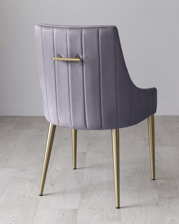 juliana velvet and brass dining chair dark grey