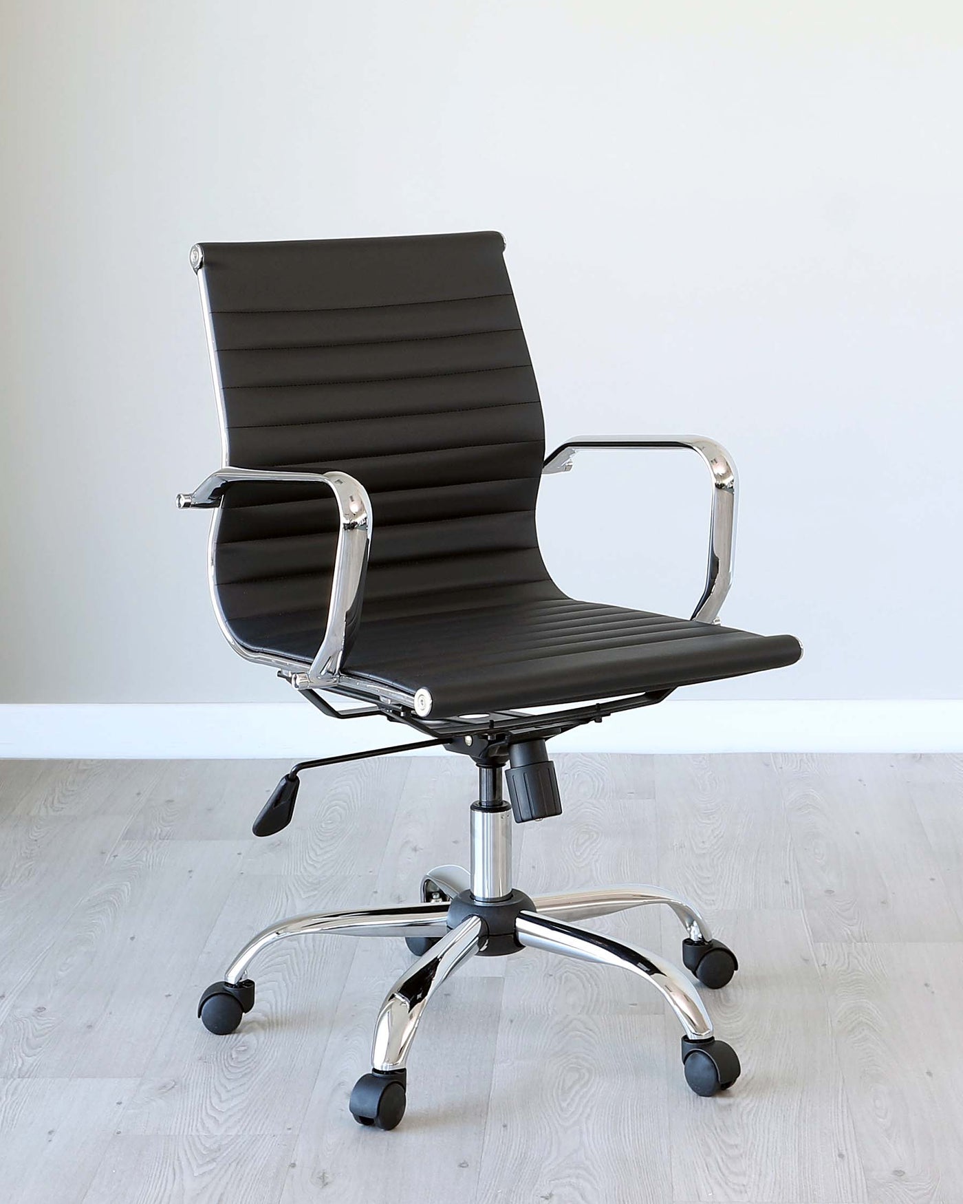 marco faux leather office chair black