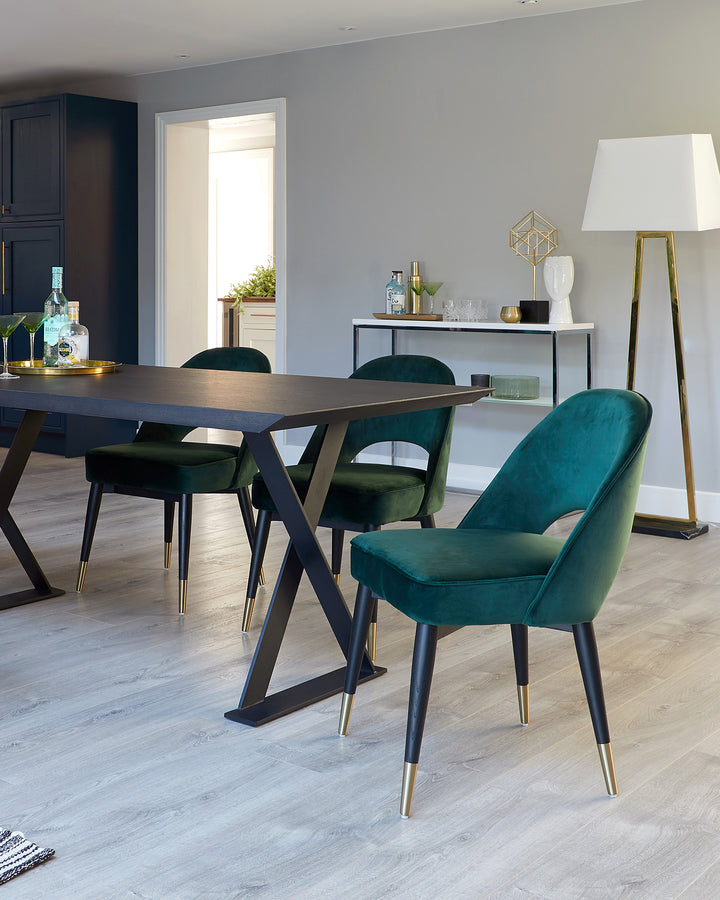 Velvet Dining Chairs Modern Velvet Dining Room Chairs