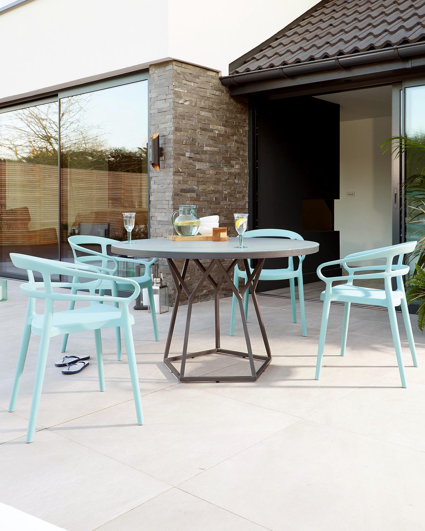 Porto Outdoor Dining Table and Alma Dining Set