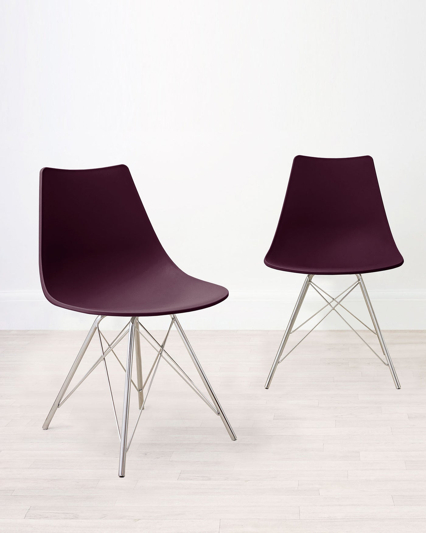 Stylo Mulberry Purple Dining Chair - Set Of 2