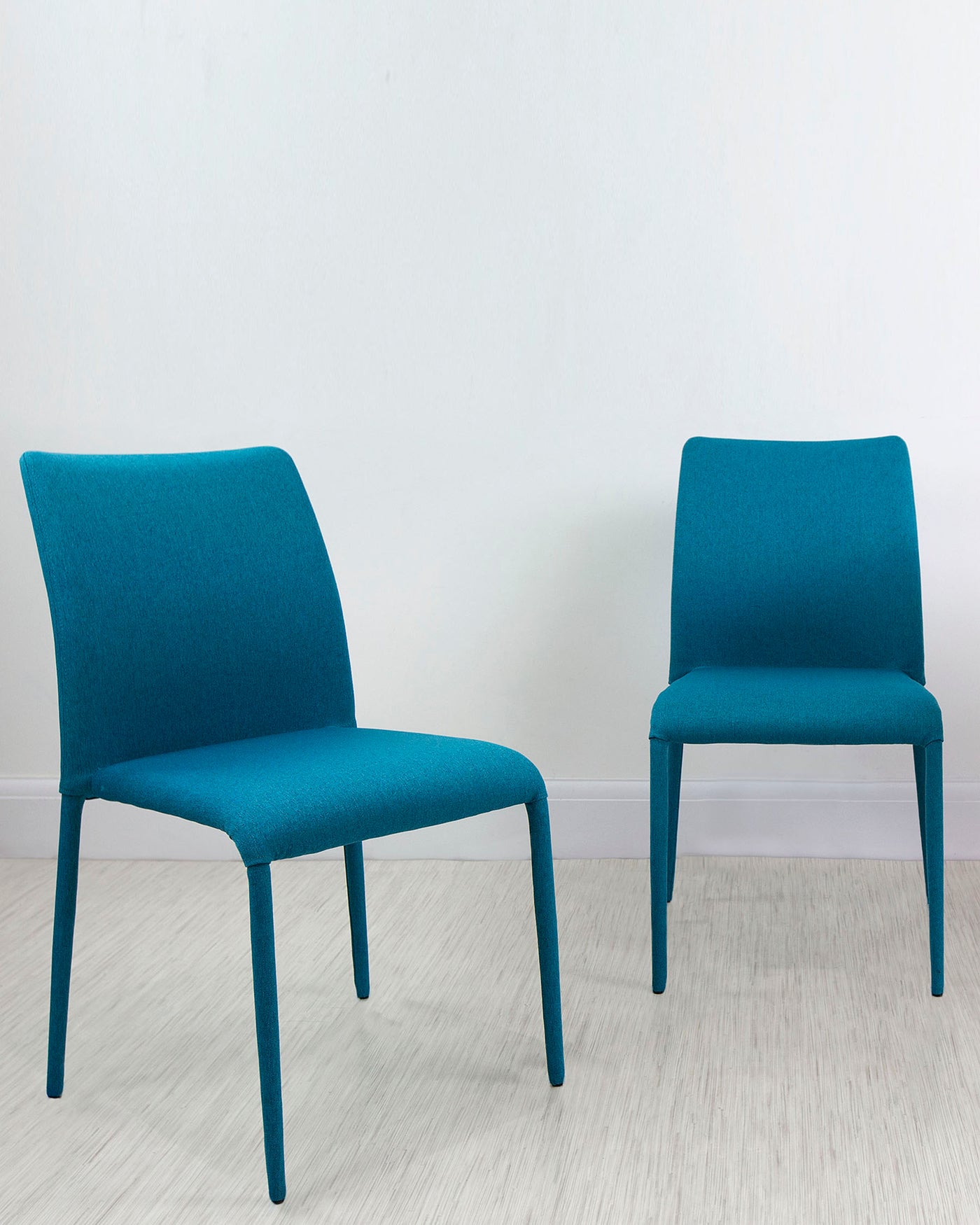 Riva Teal Stackable Fabric Dining Chair - Set Of 2
