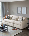 Sante Ivory Boucle 3 Seater Sofa