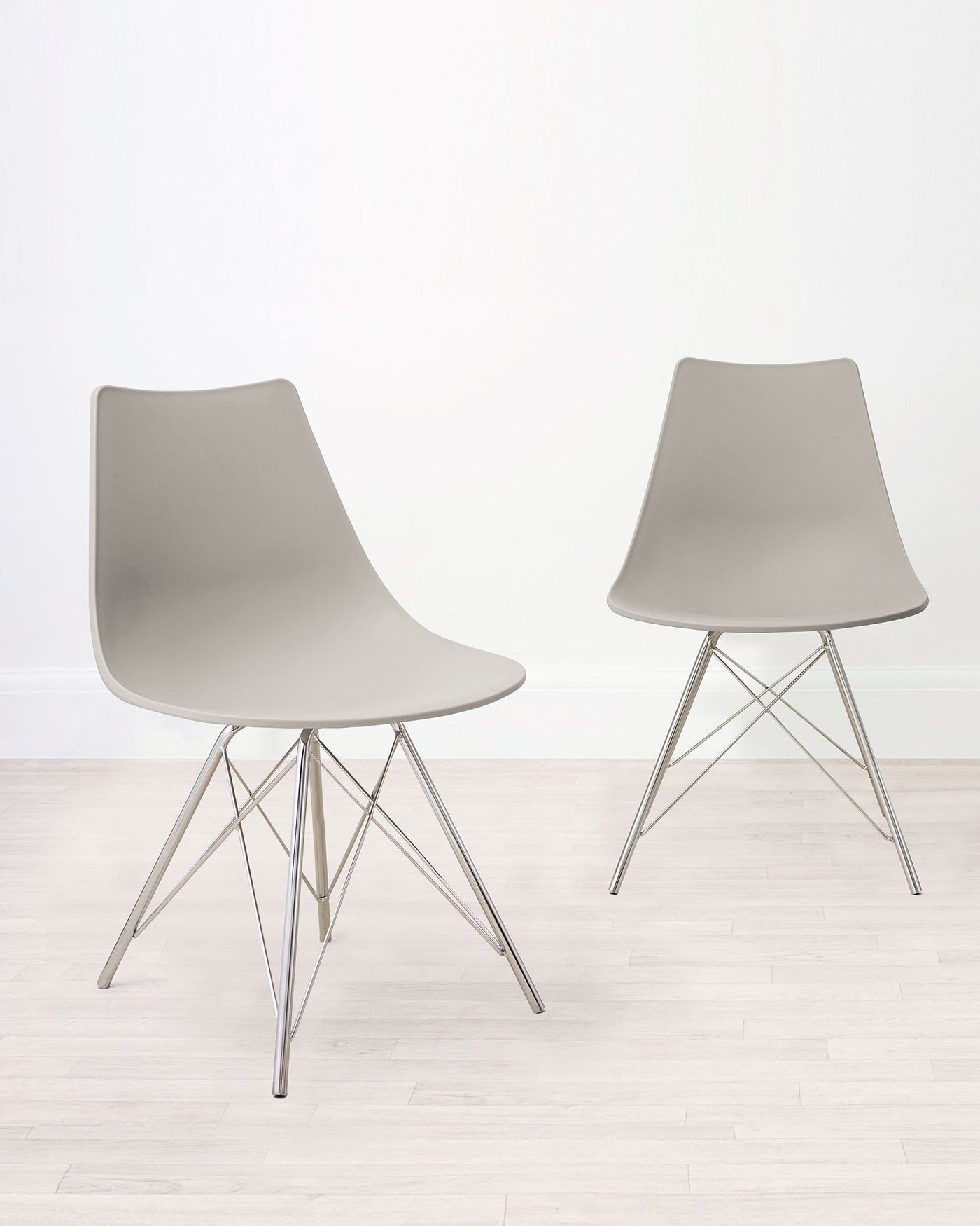 Stylo Taupe Grey Dining Chair - Set Of 2
